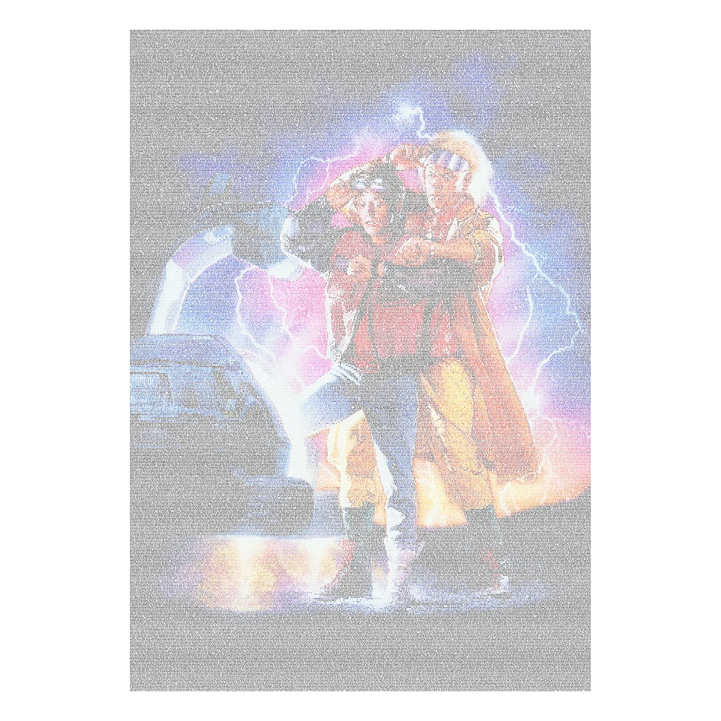 Back to the Future 2 poster, created from the script.