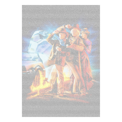 Back to the Future 3 poster, created from the script.